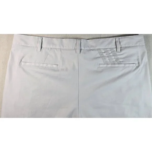 Adidas Performance Golf Pants Men's 38x30 Beige Flat Front Chino AE7006 Khaki - Picture 12 of 14